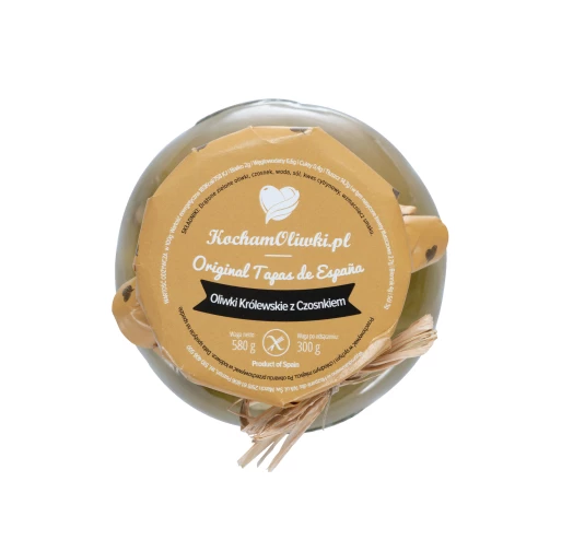 Kocham Oliwki Królewskie nadziewane czosnkiem 300g