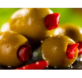 Kocham Oliwki: Oliwki Królewskie nadziewane Piri Piri 300 g
