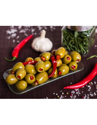 Oliwki Królewskie Kocham Oliwki nadziewane Piri Piri 300g | imag24.pl