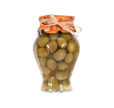 Oliwki Manzanilla z pomarańczą 300g Kocham Oliwki - imag24.pl