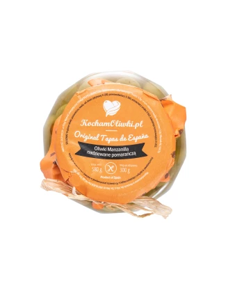 Oliwki Manzanilla z pomarańczą 300g Kocham Oliwki - imag24.pl