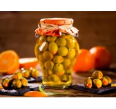 Oliwki Manzanilla nadziewane pomarańczą 300 g Kocham Oliwki Oliwki Manzanilla nadziewane pomarańczą 300 g Kocham Oliwki