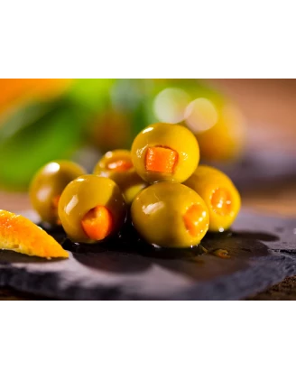 Oliwki Manzanilla z pomarańczą 300g Kocham Oliwki - imag24.pl