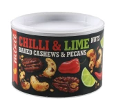 Mixit Chilli & Lime Nuts 150 g – Pieczone Orzechy Nerkowca i Pekan z Habanero i Limetką Mixit Chilli & Lime Nuts 150 g – Pieczone Orzechy Nerkowca i Pekan z Habanero i Limetką