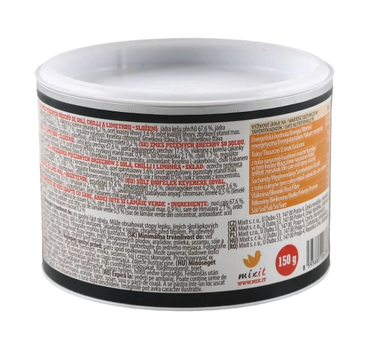 Mixit Chilli & Lime Nuts 150 g – Pieczone Orzechy Nerkowca i Pekan z Habanero i Limetką