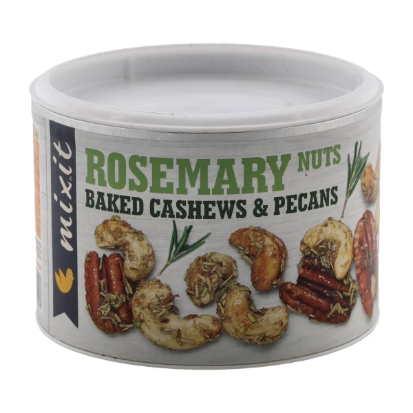 Mixit Rosemary Nuts 150 g – Pieczone orzechy z rozmarynem i trawą cytrynową Mixit Rosemary Nuts 150 g – Pieczone orzechy z rozmarynem i trawą cytrynową