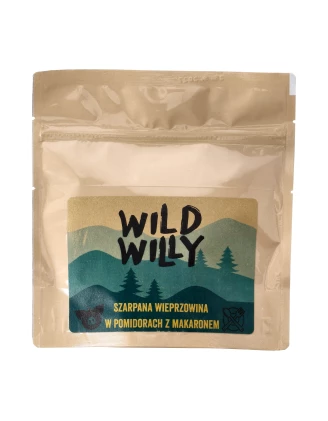 Wild Willy Szarpana Wieprzowina z Makaronem 100g - Gotowy Posiłek Turystyczny | imag24.pl