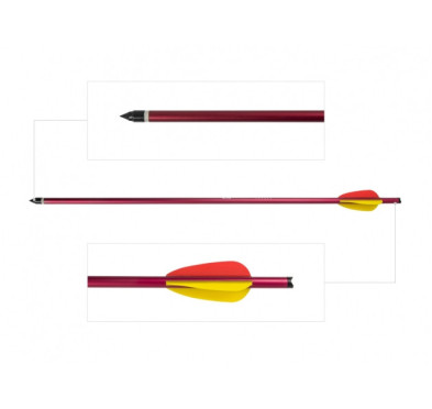 Bełt Poe Lang aluminiowy 20" 5 szt. czerwony