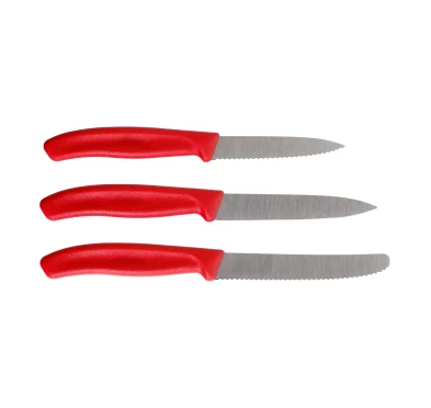 Zestaw noży kuchennych Victorinox Swiss Classic 3 szt. czerwony