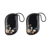 Ocoopa UT5 Sway - Elektroniczne Ogrzewacze do Rąk (2 szt.) - Czarny w Kwiatki