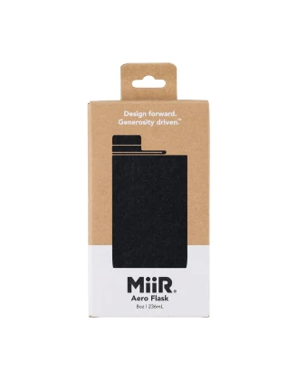 Piersiówka MiiR Aero Flask 236 ml czarna - stal nierdzewna | imag24.pl