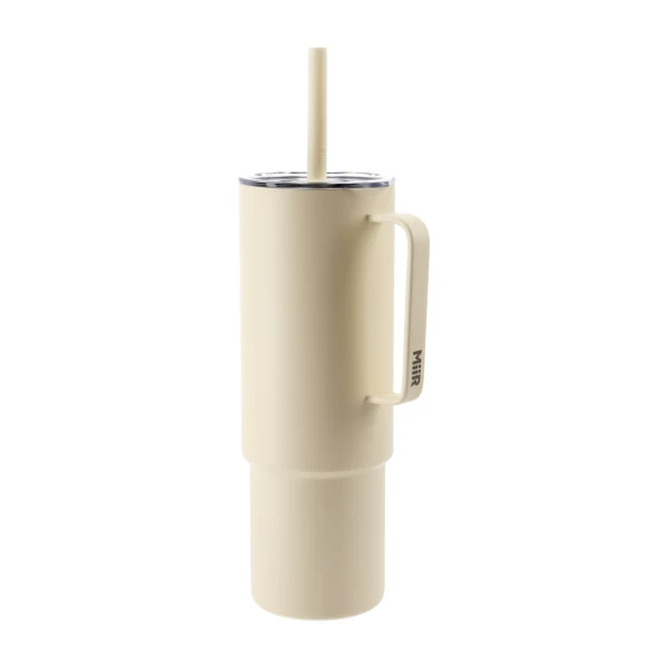 Kubek termiczny MiiR All Day Straw Cup 946 ml ze słomką - Ecru