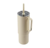 Kubek termiczny MiiR All Day Straw Cup 946 ml ze słomką - Ecru