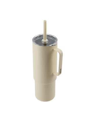 Kubek termiczny MiiR All Day Straw Cup 946 ml ze słomką - Ecru | imag24.pl