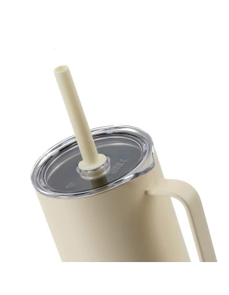 Kubek termiczny MiiR All Day Straw Cup 946 ml ze słomką - Ecru | imag24.pl