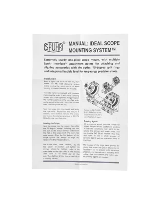 Montaż jednoczęściowy Spuhr SP-4001C 34 mm Picatinny - imag24.pl