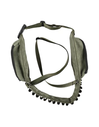 Pas na Amunicję Forsport Zamszowy 12/16 mm Oliwkowy Jeleń Ryczący