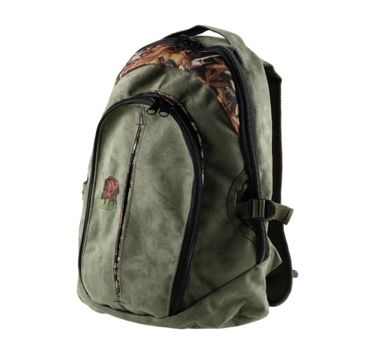 Plecak Myśliwski Forsport SMART Z04 Zamszowy Oliwkowy z Haftem Dzik