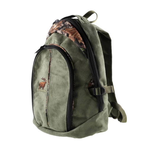 Plecak Myśliwski Forsport Smart Z03 Zamszowy Oliwny z Haftem Jeleń
