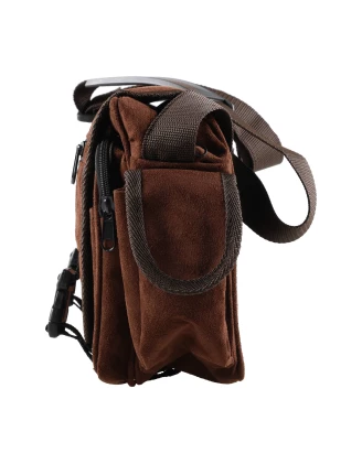 Raportówka myśliwska Forsport zamszowa - brązowy, haft jeleń ryczy w trawie