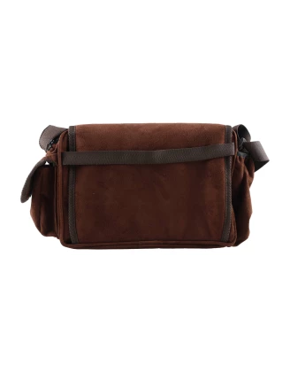 Raportówka myśliwska Forsport zamszowa - brązowy, haft jeleń ryczy w trawie