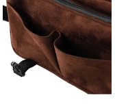 Raportówka myśliwska Forsport zamszowa - brązowy, haft jeleń ryczy w trawie