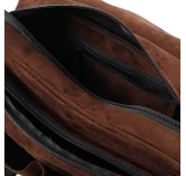 Raportówka myśliwska Forsport zamszowa - brązowy, haft jeleń ryczy w trawie