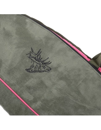 Pokrowiec na broń Forsport zamszowy 125 cm - Zielono-Różowy