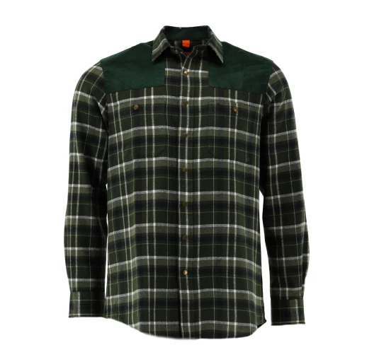 Koszula flanelowa Tom Collins - oliwkowy