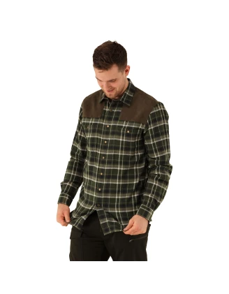 Koszula Flanelowa Męska Tom Collins Oliwkowa - imag24.pl