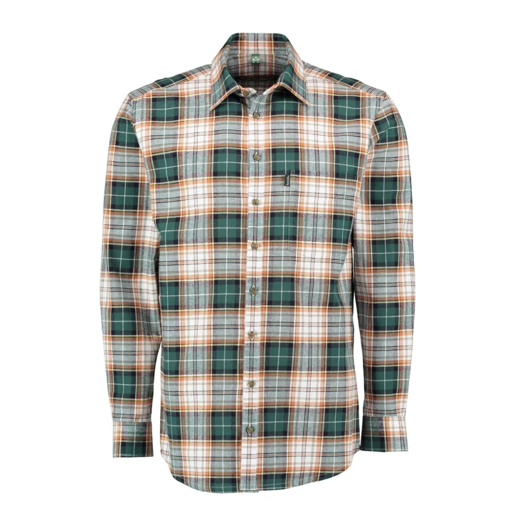 Koszula Flanelowa Tom Collins Zielona do Bushcraftu i Myślistwa - imag24.pl