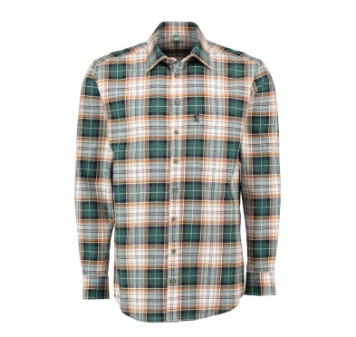 Koszula flanelowa męska Tom Collins w kratę - Zielono-Beżowa | imag24.pl