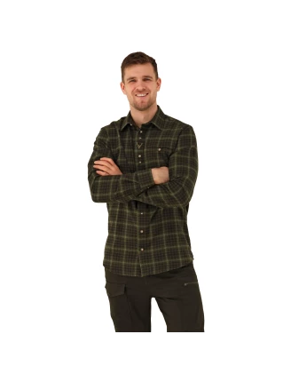 Koszula Flanelowa Męska OS-Trachten Oliwkowa - Imag24.pl