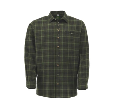 Męska Koszula Flanelowa OS-Trachten Myśliwska Oliwkowa - imag24.pl