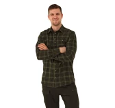 Męska koszula flanelowa OS-Trachten myśliwska - oliwkowa Męska koszula flanelowa OS-Trachten myśliwska - oliwkowa