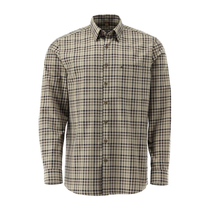 Koszula w kratkę Tom Collins - oliwkowy