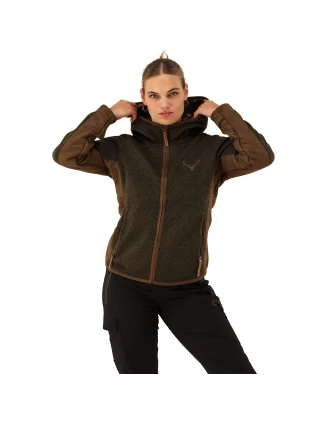 Polar damski OS-Trachten Fleece Jacket - oliwkowy