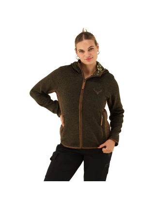 Polar damski OS-Trachten Fleece Jacket - oliwkowy