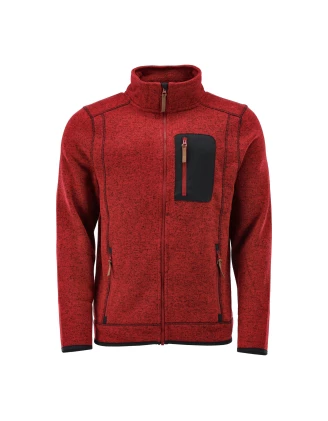 Polar OS-Trachten Fleece Jacket - czerwony