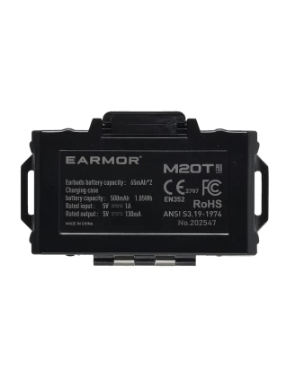 Earmor M20T Pro Aktywne Ochronniki Słuchu Bluetooth 5.4 NRR 30 dB Czarne | imag24.pl