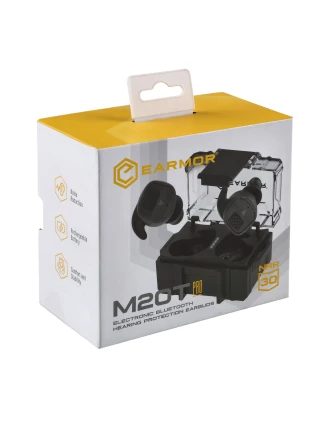 Earmor M20T Pro Aktywne Ochronniki Słuchu Bluetooth 5.4 NRR 30 dB Czarne | imag24.pl