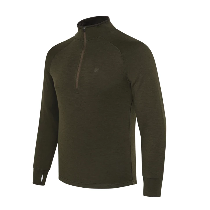 Sweter męski Beretta Merino Half Zip - Zielony | imag24.pl