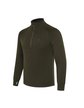 Sweter męski Beretta Merino Half Zip - Zielony | imag24.pl