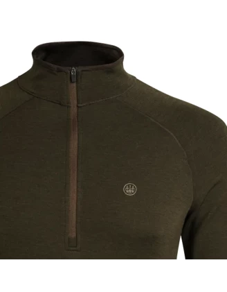 Sweter męski Beretta Merino Half Zip - Zielony | imag24.pl