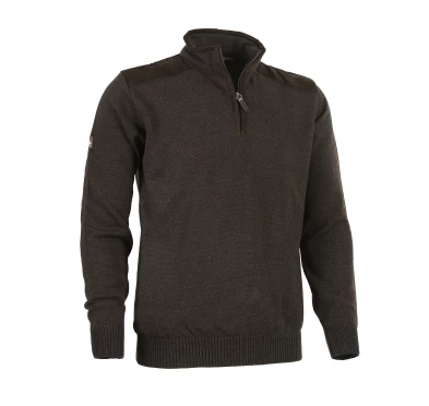 Sweter męski Tagart Thorn 2 brązowy L - Wełna Merino, Wzmocnienia | imag24.pl