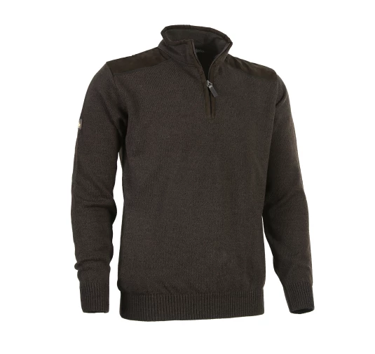 Sweter męski Tagart Thorn 2 brązowy L - Wełna Merino, Wzmocnienia | imag24.pl