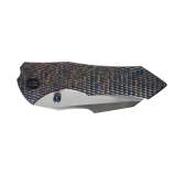 Nóż składany WE Knife High-Fin XL WE24010-5 – Ostrze CPM 20CV, Tytanowa Rękojeść