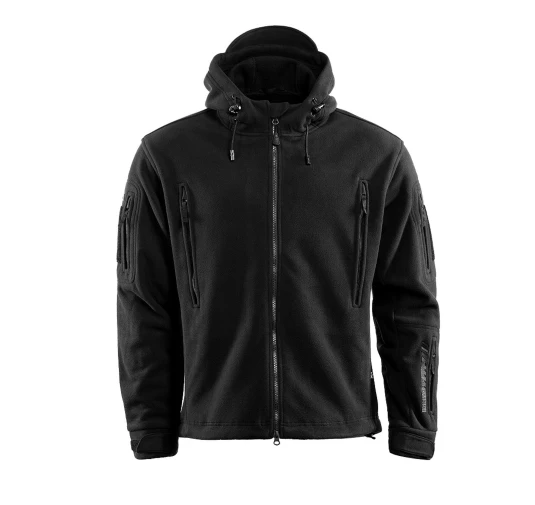 Kurtka polarowa M-Tac Windblock Division Gen. II z membraną i kapturem - black