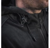 Kurtka polarowa M-Tac Windblock Division Gen. II z membraną i kapturem - czarna