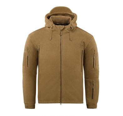 M-Tac Kurtka Polarowa Windblock Division Gen. II z Kapturem - coyote brown